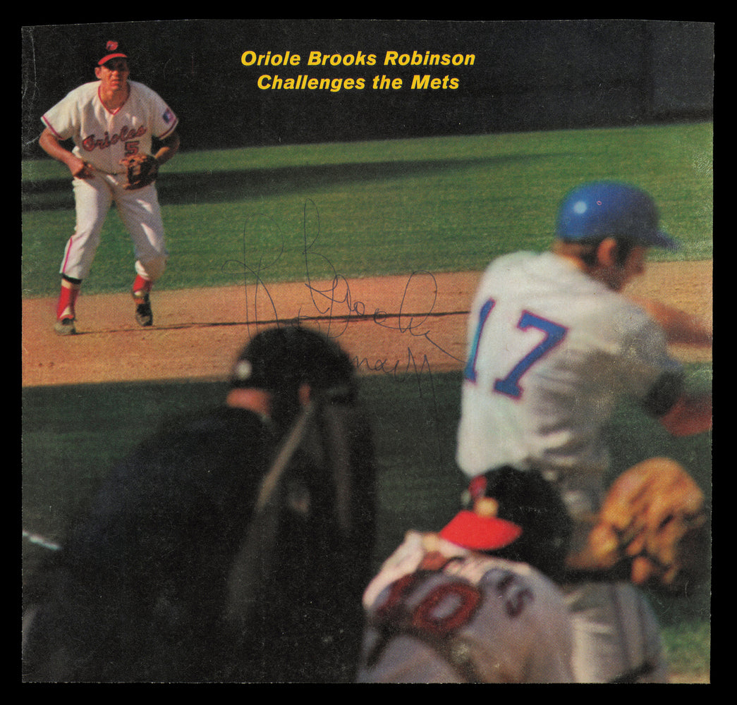Brooks Robinson Autographed 8x8 Magazine Page Photo Baltimore Orioles