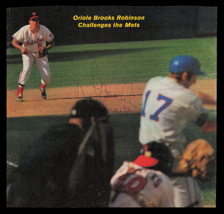 Brooks Robinson Autographed 8x8 Magazine Page Photo Baltimore Orioles