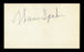 Warren Spahn Autographed 3x5 Cut Milwaukee Braves