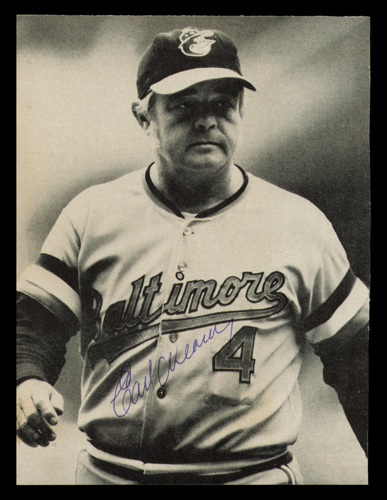 Earl Weaver Autographed 5.5x7.5 Magazine Page Photo Baltimore Orioles