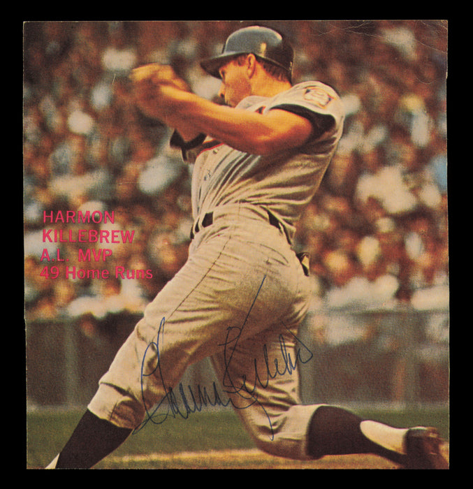 Harmon Killebrew Autographed 5x5 Magazine Page Photo Minnesota Twins