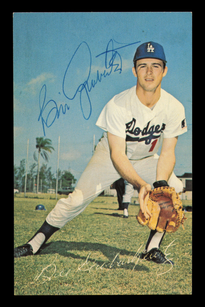 Billy Grabarkewitz Autographed Postcard Los Angeles Dodgers