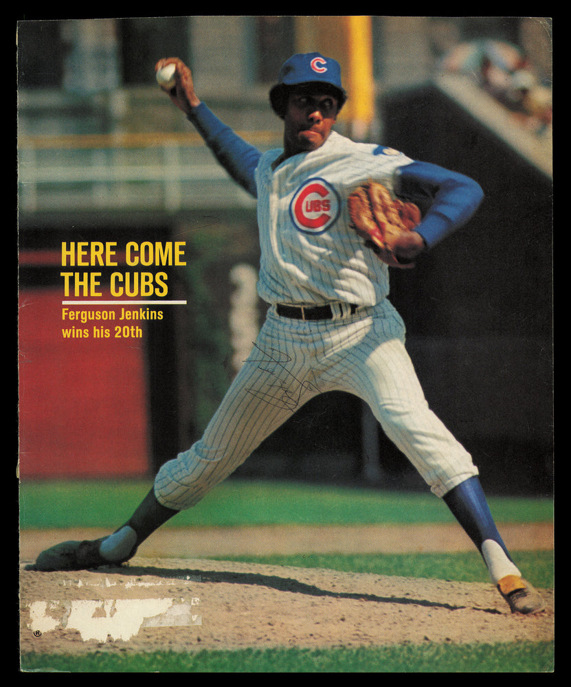 Fergie Jenkins Autographed 8.5x10.5 Magazine Page Photo Chicago Cubs