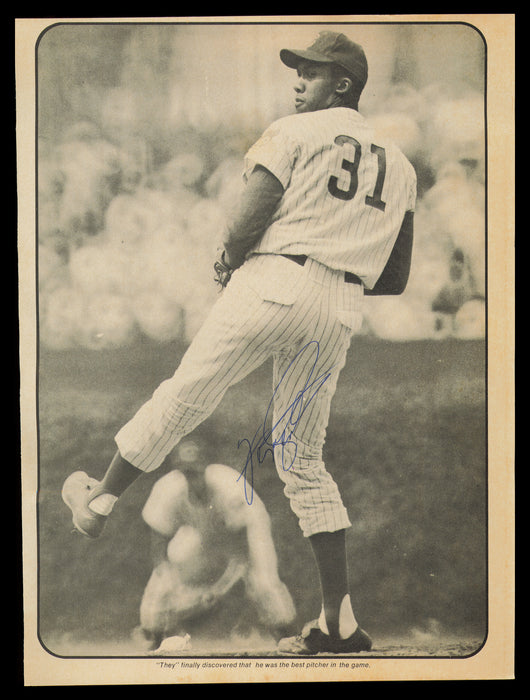 Fergie Jenkins Autographed 8.5x11.5 Magazine Page Photo Chicago Cubs