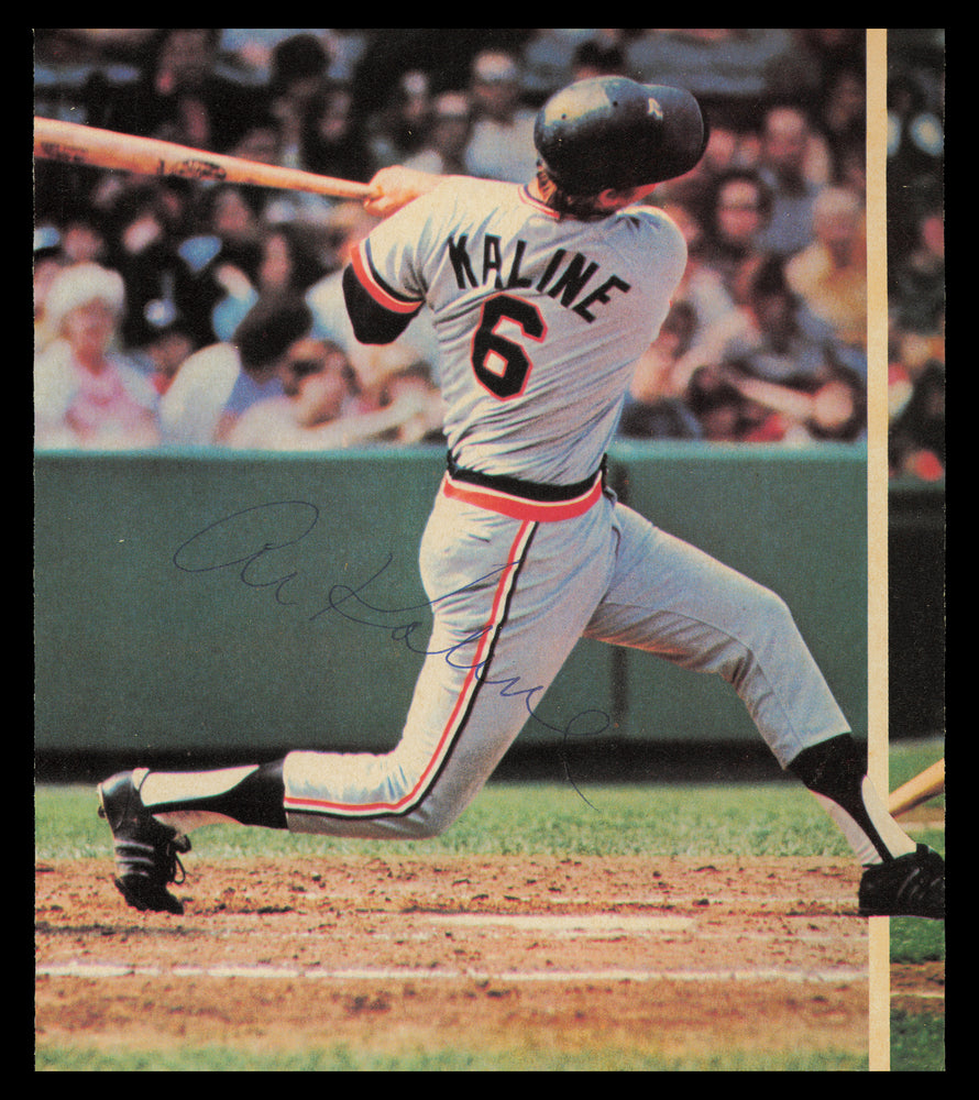 Al Kaline Autographed 7.5x8.5 Magazine Page Photo Detroit Tigers
