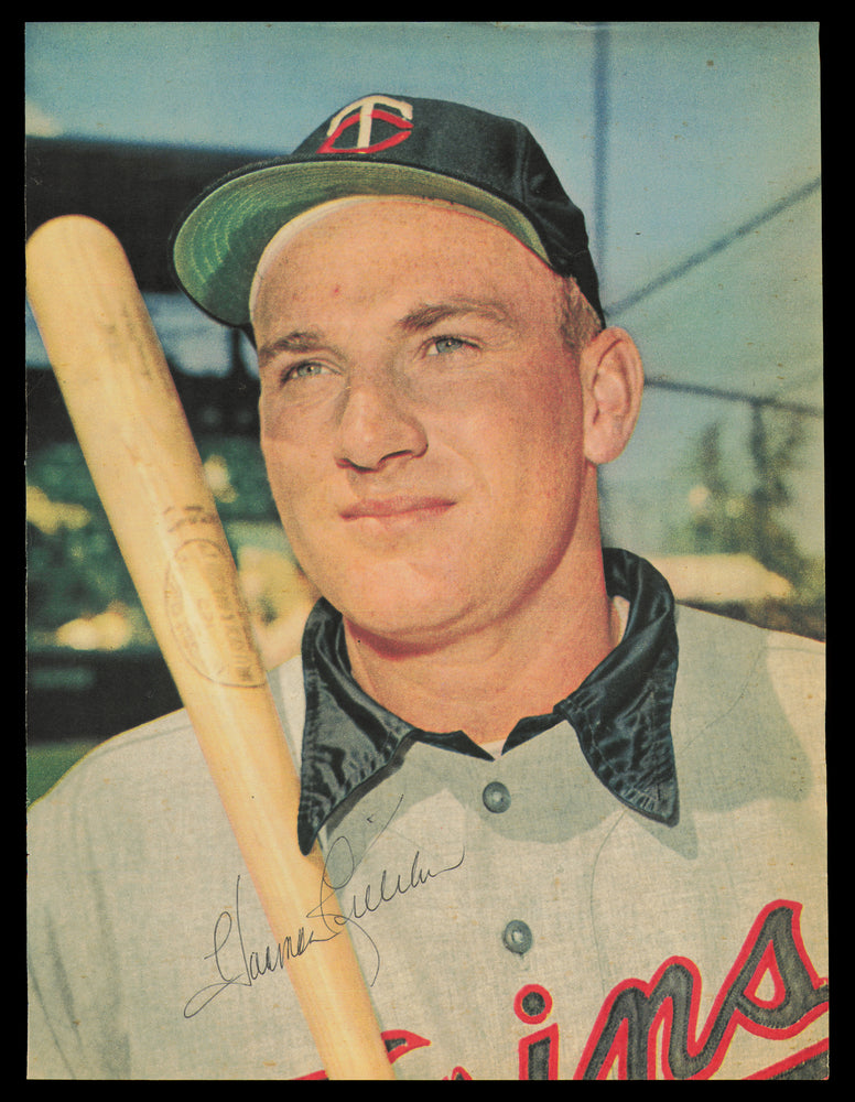 Harmon Killebrew Autographed 8.5x11.5 Magazine Page Photo Minnesota Twins