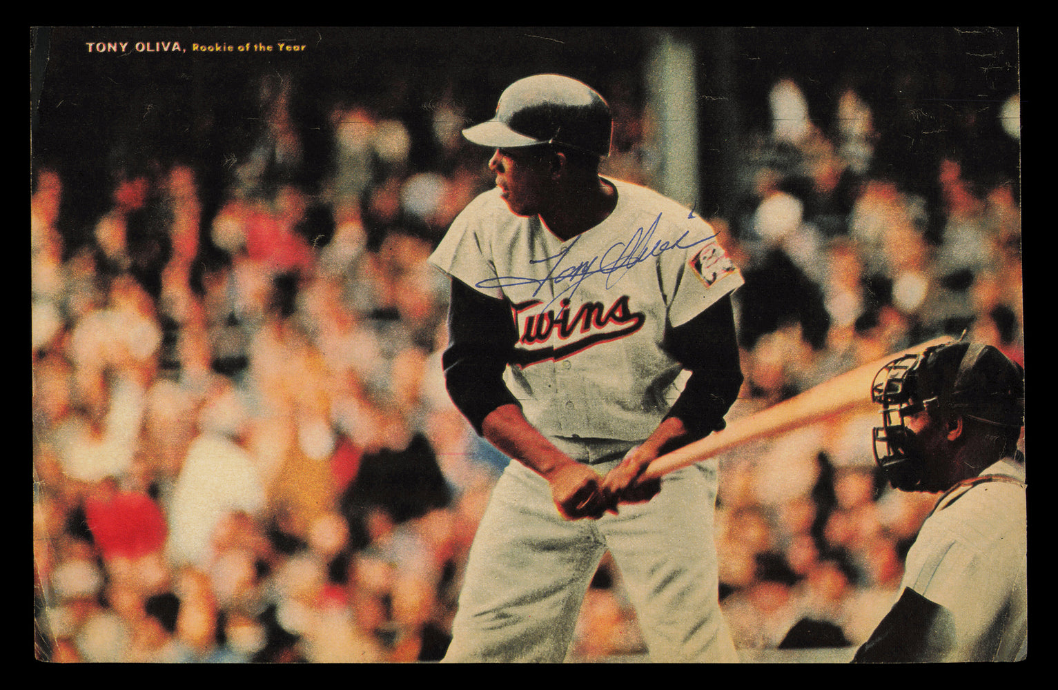 Tony Oliva Autographed 8.5x5.5 Magazine Page Photo Minnesota Twins