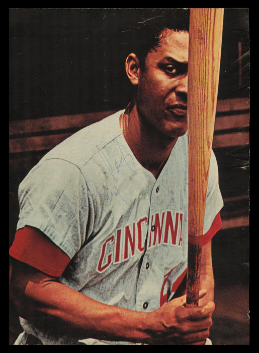 Tony Perez Autographed 7.5x9.5 Magazine Page Photo Cincinnati Reds