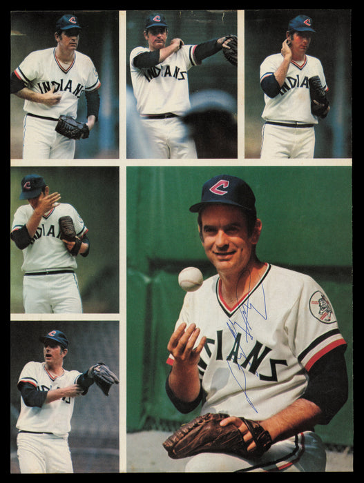 Gaylord Perry Autographed 8.5x11.5 Magazine Page Photo Cleveland Indians