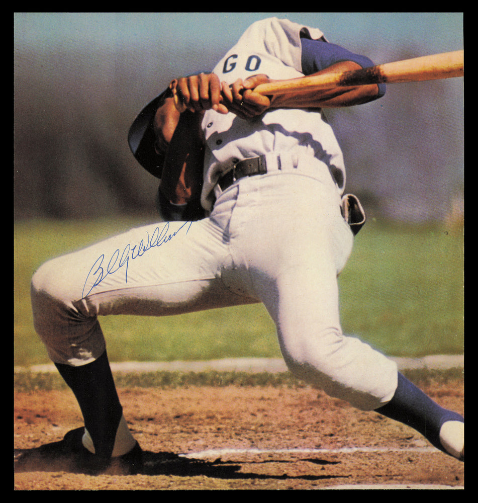 Billy Williams Autographed 8x9 Magazine Page Photo Chicago Cubs