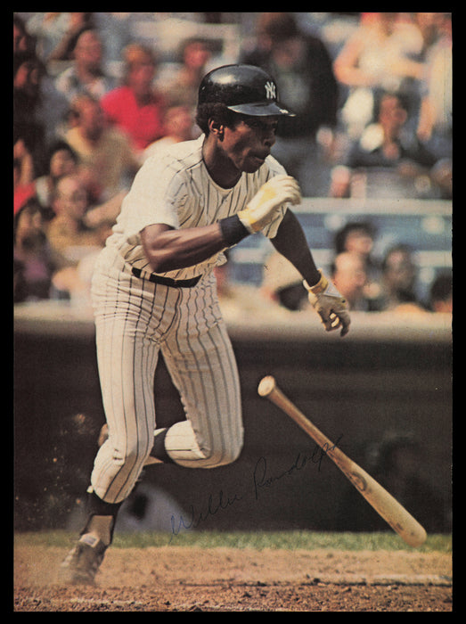 Willie Randolph Autographed 8x11 Magazine Page Photo New York Yankees