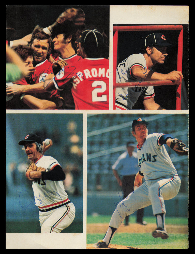 Gaylord & Jim Perry & two others Autographed 8.5x11.5 Magazine Page Photo
