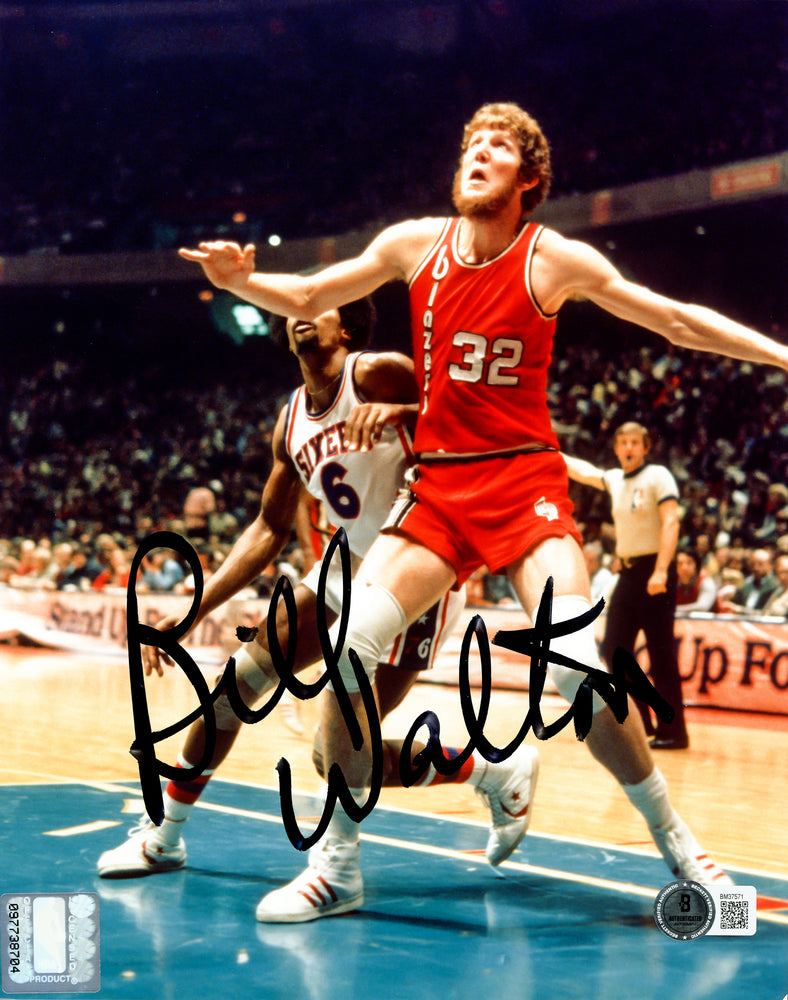 Bill Walton Autographed 8x10 Photo Portland Trailblazers Beckett BAS QR