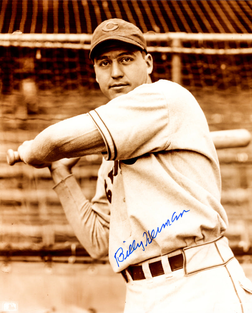 Billy Herman Autographed 8x10 Photo Chicago Cubs