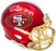 Ji'Ayir Brown Autographed San Francisco 49ers Flash Red Speed Mini Helmet Beckett BAS Witness
