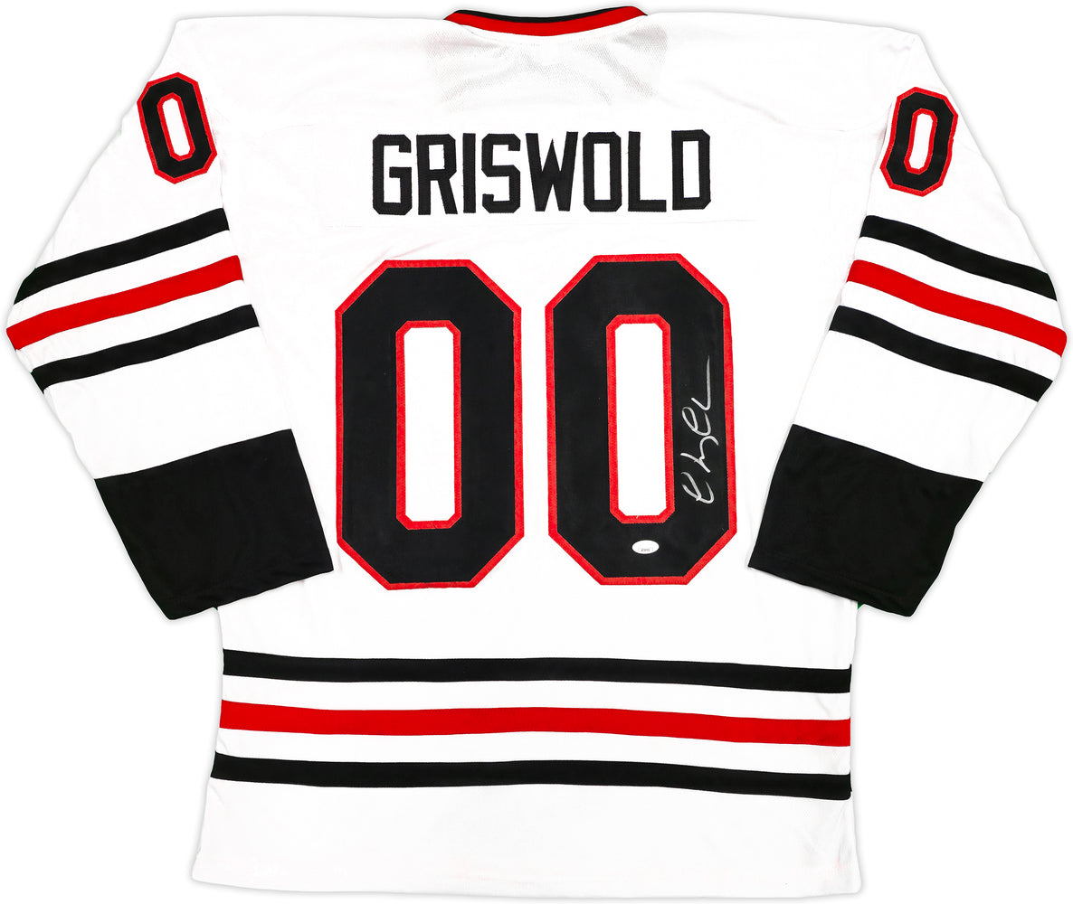 Christmas Vacation Chevy Chase Autographed White Jersey JSA