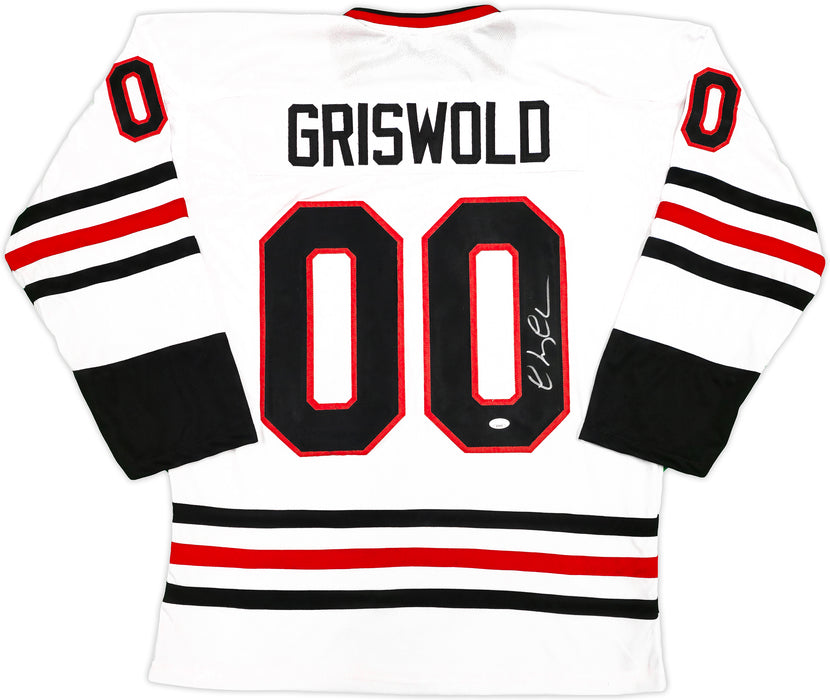 Christmas Vacation Chevy Chase Autographed White Jersey JSA