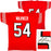 San Francisco 49ers Fred Warner Autographed Red Jersey Beckett BAS Witness