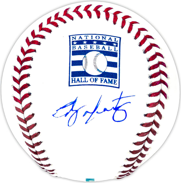 Edgar Martinez Autographed Official Hall of Fame HOF Logo Baseball Seattle Mariners Beckett BAS Witness
