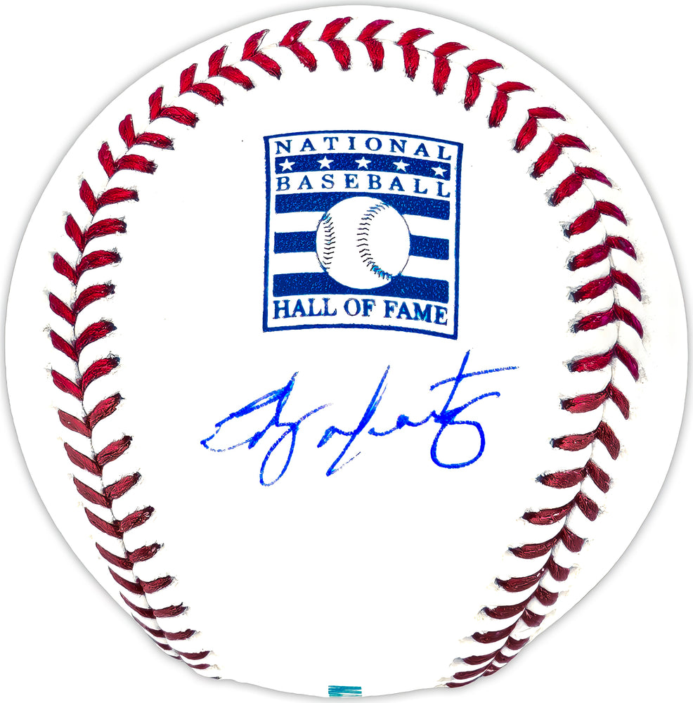 Edgar Martinez Autographed Official Hall of Fame HOF Logo Baseball Seattle Mariners Beckett BAS Witness