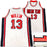 Team USA Chris Mullin Autographed White Jersey Beckett BAS Witness