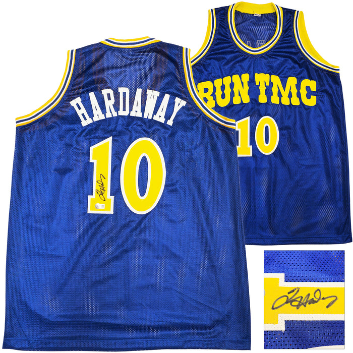 Golden State Warriors Tim Hardaway Autographed Blue Jersey Beckett BAS Witness