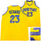 Golden State Warriors Mitch Richmond Autographed Yellow Jersey Beckett BAS Witness
