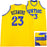 Golden State Warriors Mitch Richmond Autographed Yellow Jersey "HOF 2014" Beckett BAS Witness
