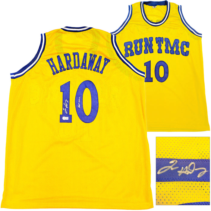 Golden State Warriors Tim Hardaway Autographed Yellow Jersey "HOF 2022" Beckett BAS Witness