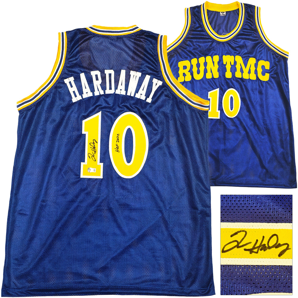 Golden State Warriors Tim Hardaway Autographed Blue Jersey "HOF 2022" Beckett BAS Witness