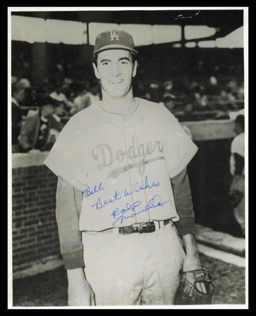Ralph Mauriello Autographed 8x10 Photo Los Angeles Dodgers "Bill Best Wishes"