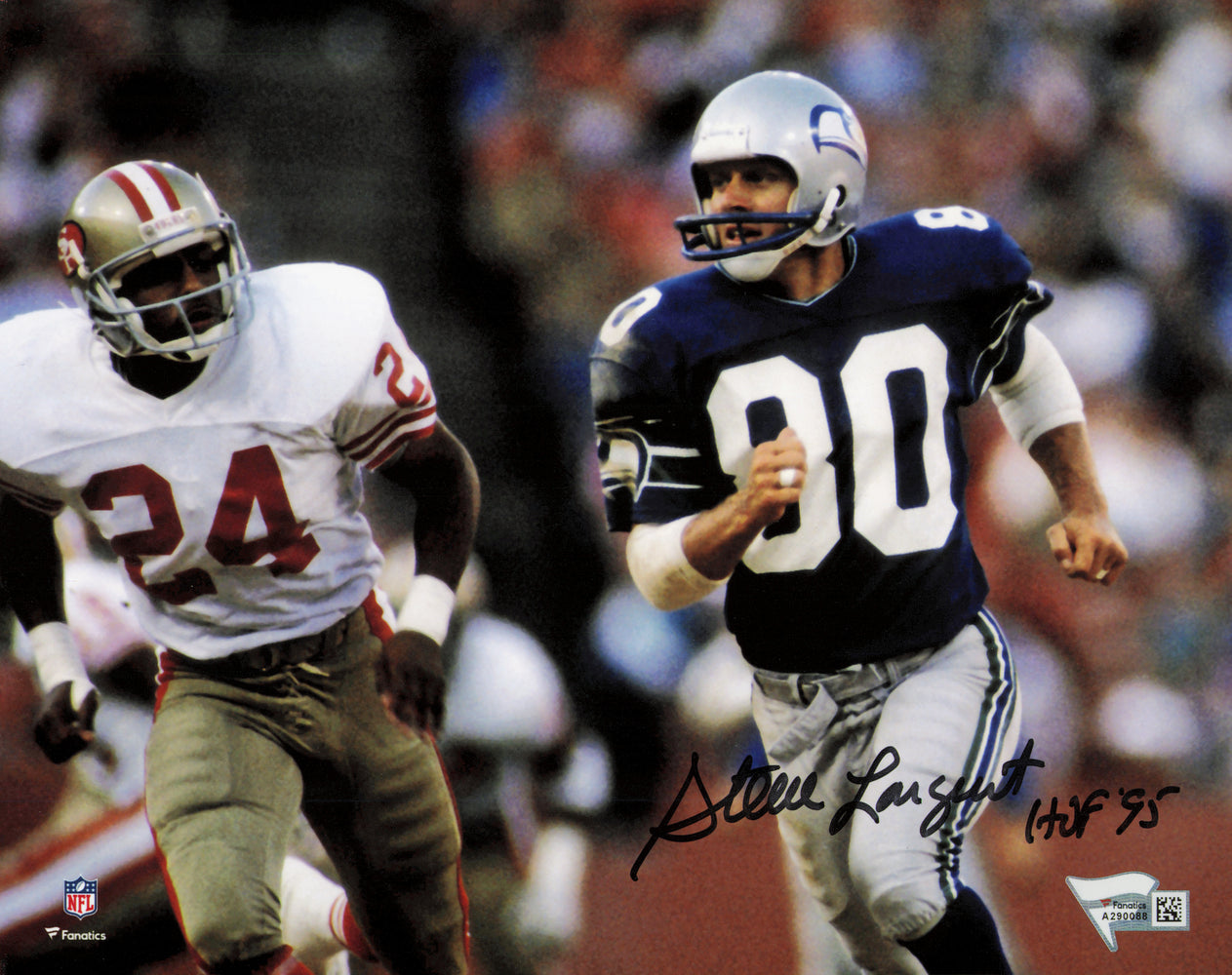 Steve Largent Autographed 8x10 Photo Seattle Seahawks "HOF 95" Fanatics Holo #A290088