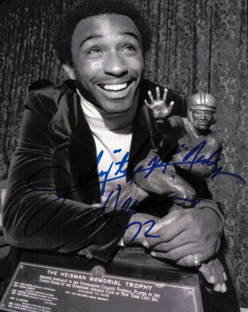Johnny "The Jet" Rodgers Autographed 8x10 Photo Nebraska Cornhuskers "Heisman '72"