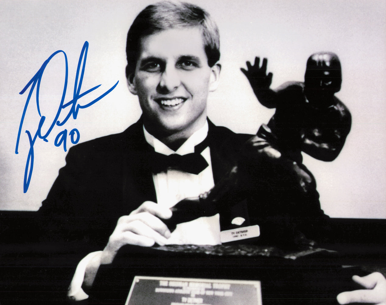 Ty Detmer Autographed 8x10 Photo BYU "90" Heisman Trophy