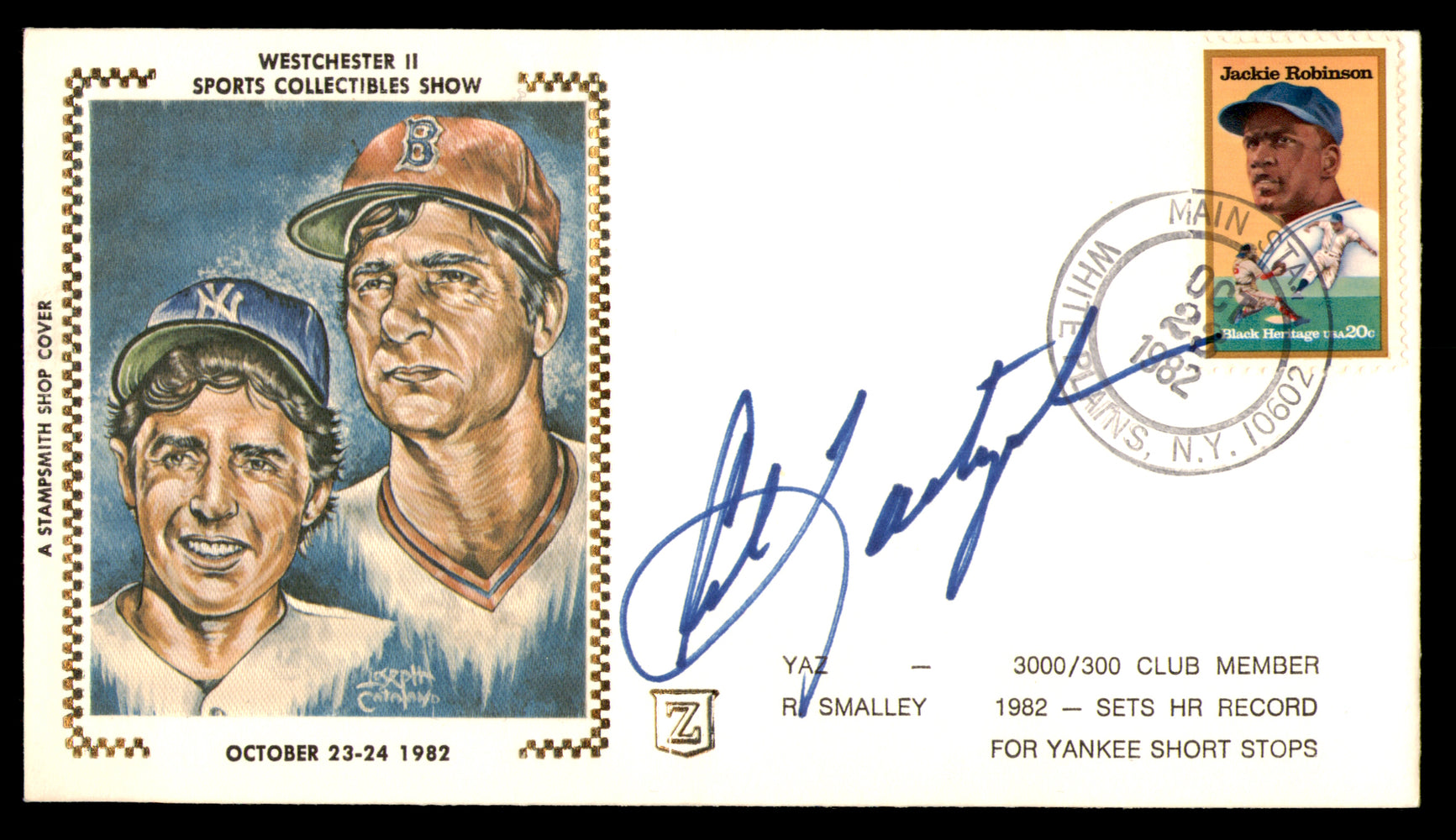 Carl Yastrzemski Autographed 1982 First Day Cover Boston Red Sox
