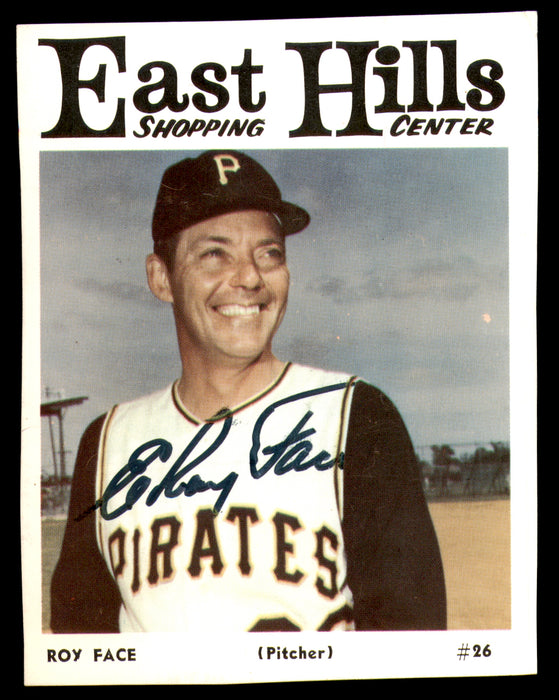 Roy Face Autographed 1966 East Hills Card #26 Pittsburgh Pirates