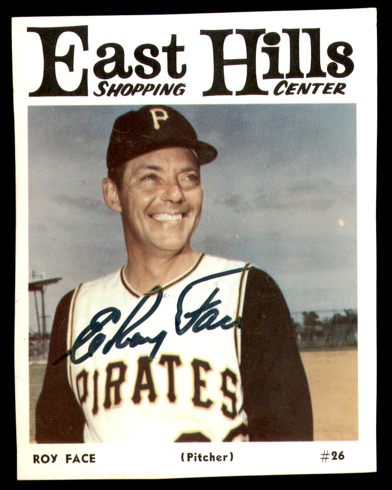 Roy Face Autographed 1966 East Hills Card #26 Pittsburgh Pirates