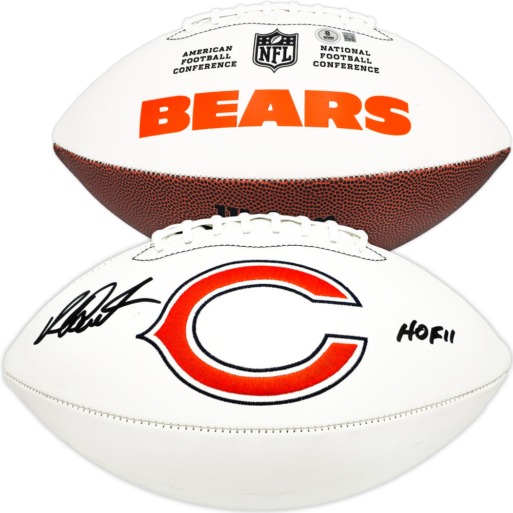 Richard Dent Autographed Speed Football Chicago Bears "HOF 11" Beckett BAS Witness