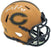 Montez Sweat Autographed Chicago Bears Camo Brown Salute to Service Speed Mini Helmet JSA