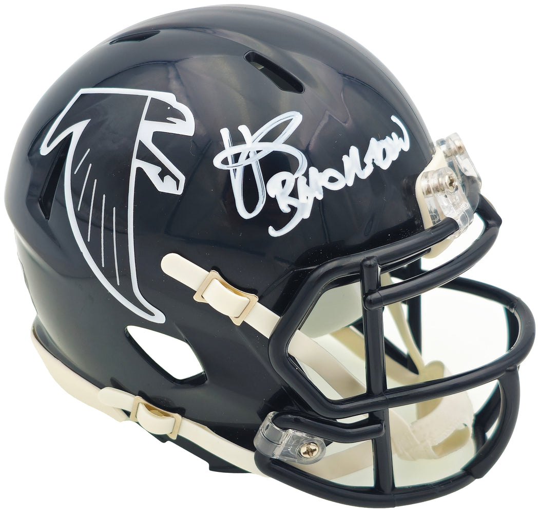 Andre Rison Autographed Atlanta Falcons Black 90-02 Throwback Speed Mini Helmet "Bad Moon" JSA