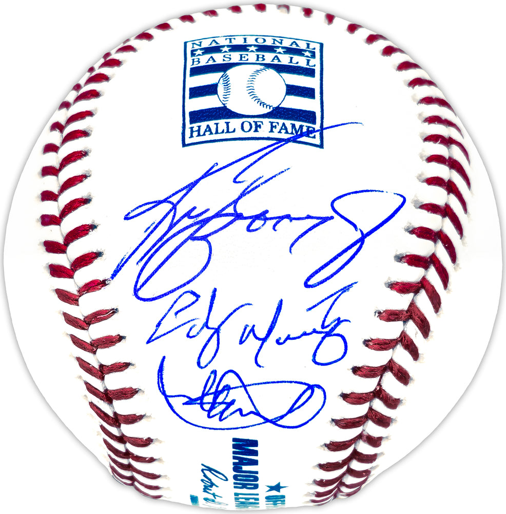 Ken Griffey Jr., Ichiro Suzuki & Edgar Martinez Autographed Official Hall of Fame HOF Logo MLB Baseball Seattle Mariners IS Holo & Beckett BAS Witness