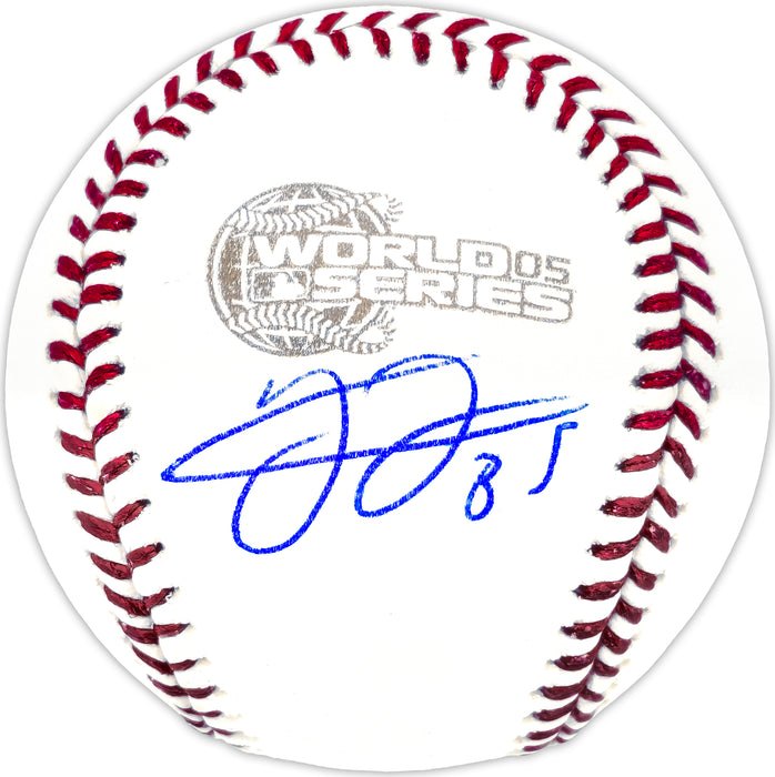 Frank Thomas Autographed Official 2005 World Series Logo MLB Baseball Chicago White Sox Beckett BAS Witness