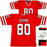 Atlanta Falcons Andre Rison Autographed Red Jersey "84 TD" JSA