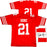 San Francisco 49ers Frank Gore Autographed Red Jersey JSA