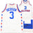 Philadelphia 76ers Allen Iverson Autographed White All Star Jersey Beckett BAS Witness