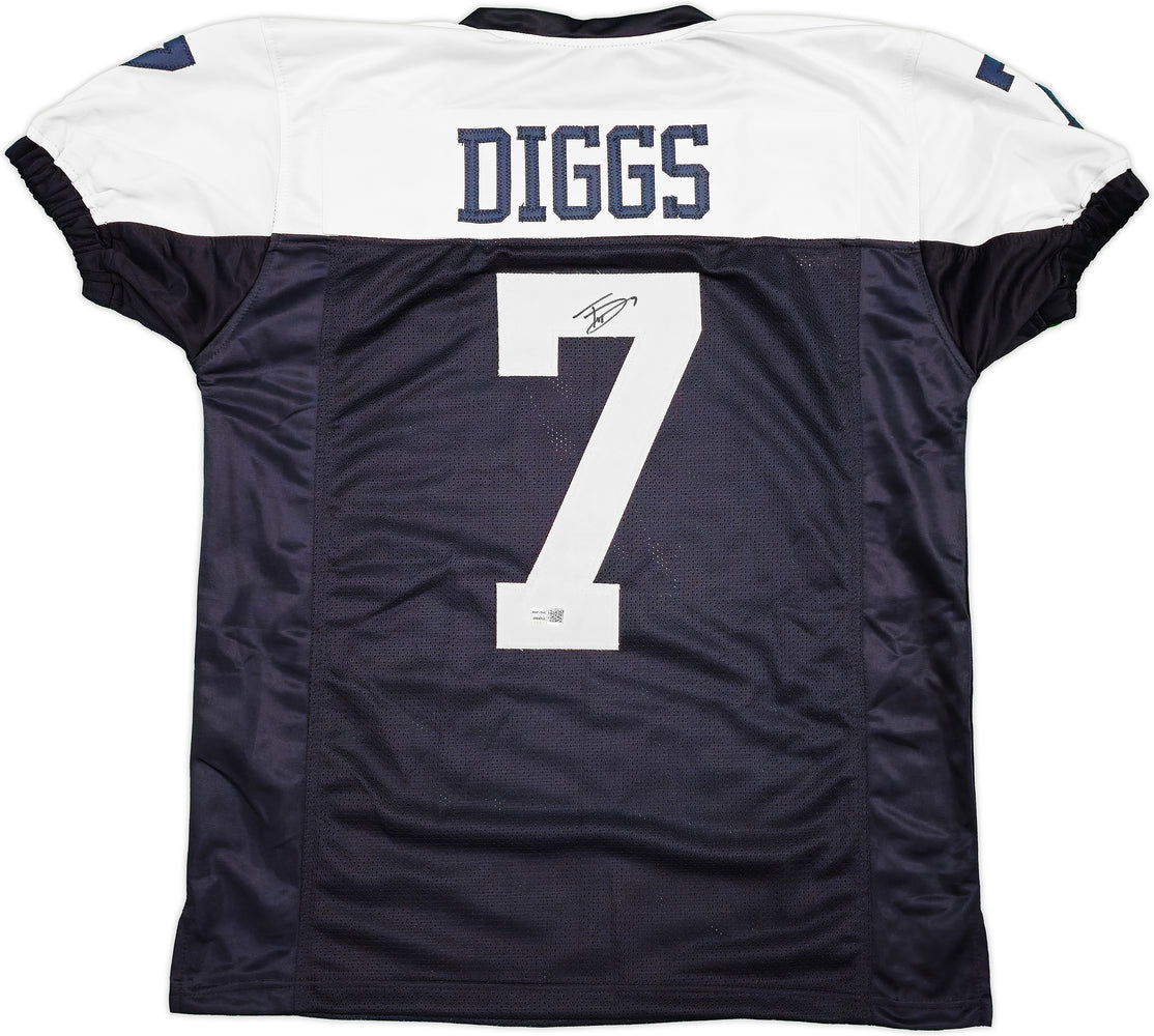 Dallas Cowboys Trevon Diggs Autographed Blue & White Jersey TriStar