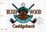 Chevy Chase Autographed White Caddyshack Golf Pin Flag Beckett BAS Witness