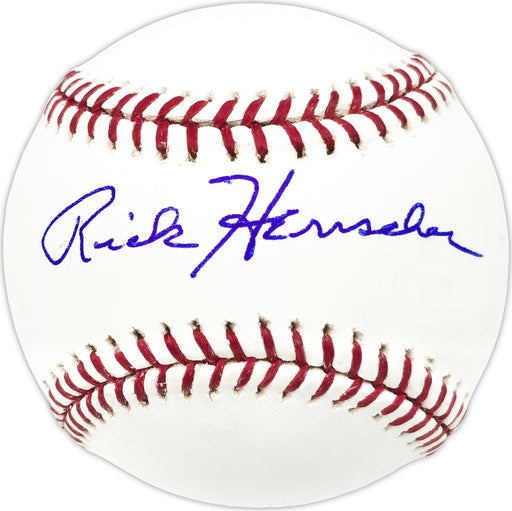 Rick Herrscher Autographed Official MLB Baseball New York Mets Beckett BAS QR #BN13180