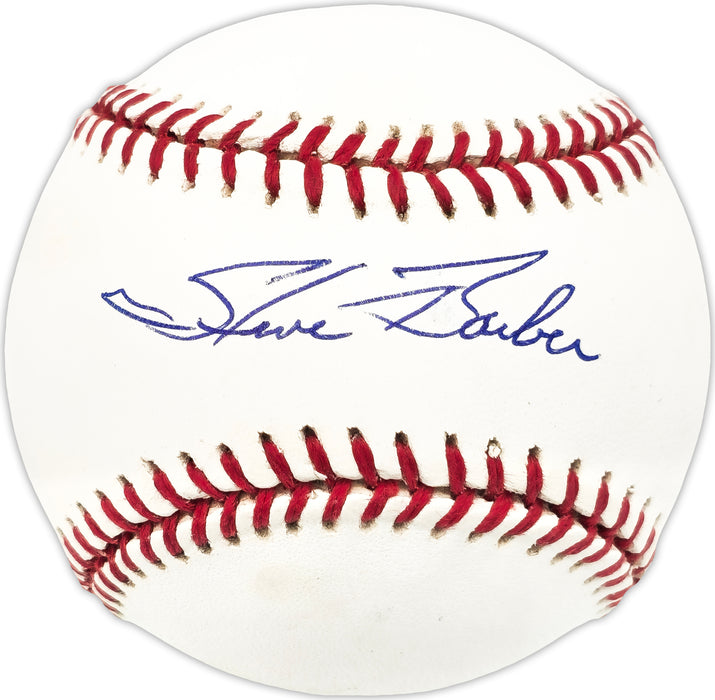 Steve Barber Autographed Official AL Baseball New York Yankees Beckett BAS QR #BN13213