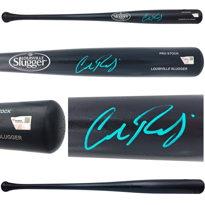 Cal Raleigh Autographed Black Louisville Slugger Pro Stock Baseball Bat Seattle Mariners Fanatics Holo